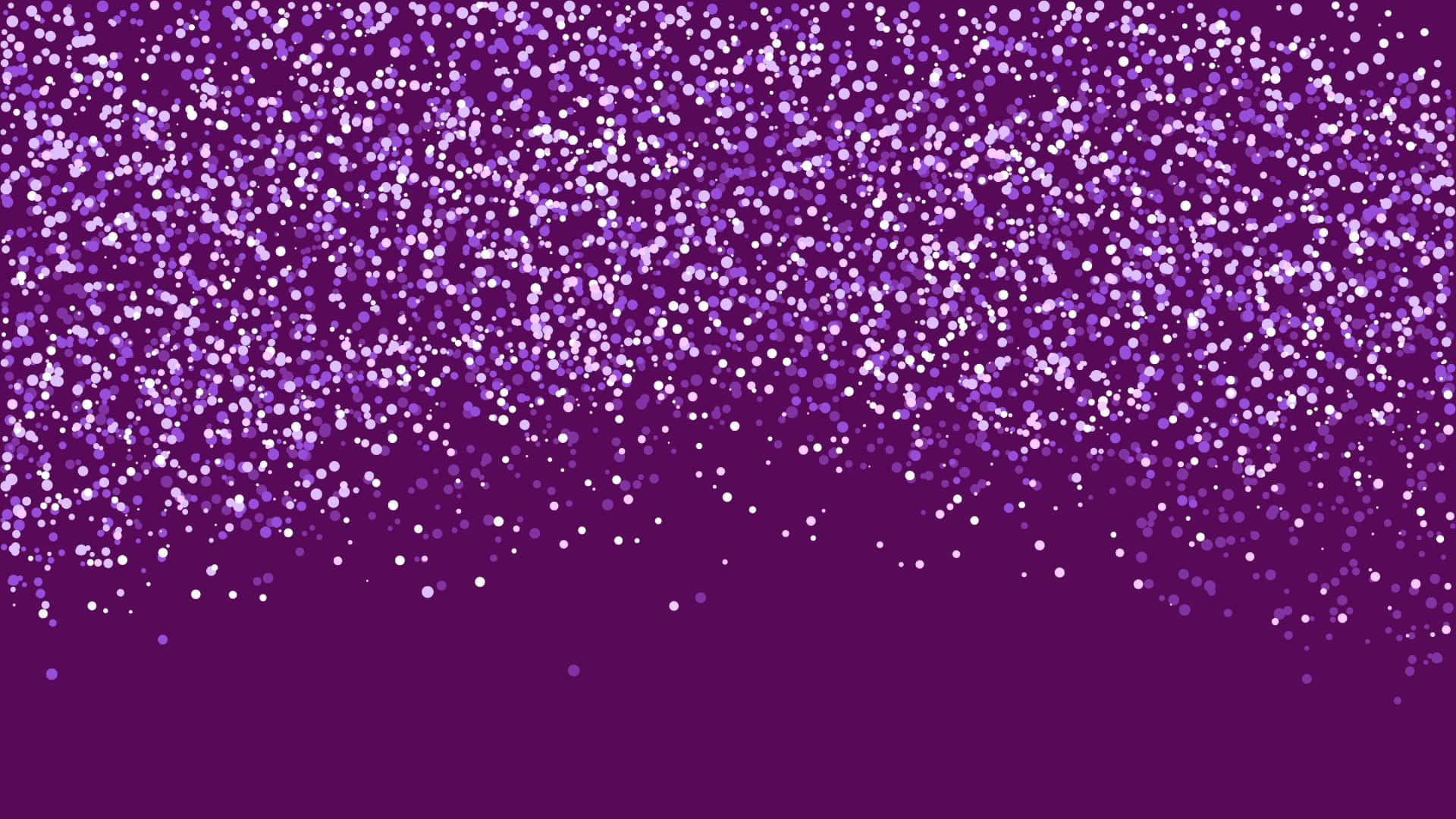 Purple Sparkle 桌布 壁紙 — 充滿活力的紫色背景，帶有層疊的白色亮粉粒子，營造出節日閃爍效果。
