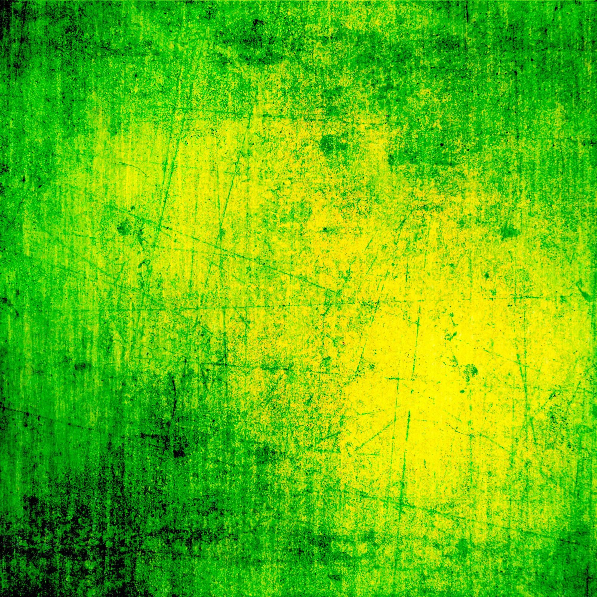 texture 桌布 壁紙 — 充滿活力的綠色和黃色漸變，表面帶有磨損紋理和刮痕。