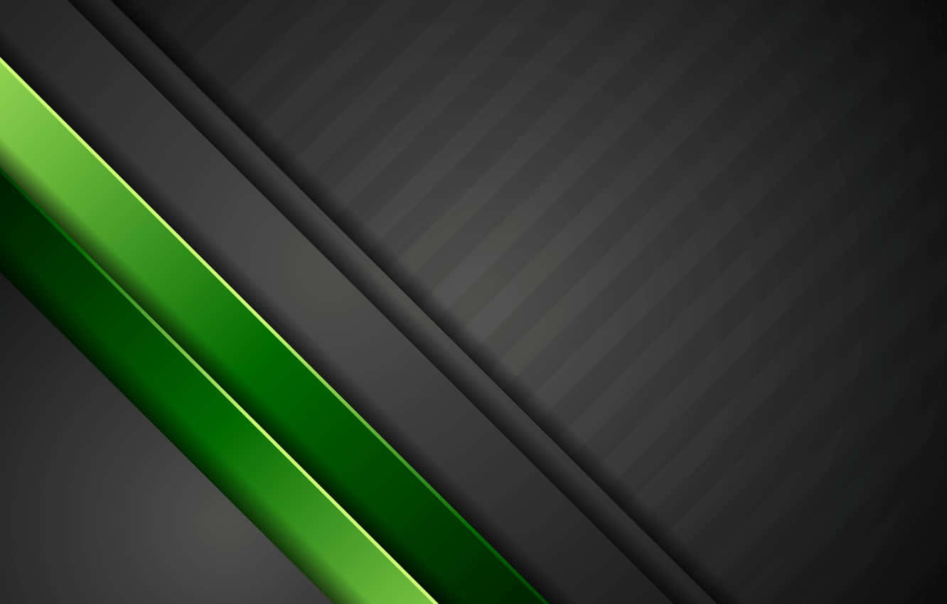 vector 桌布 壁紙 — 充滿活力的綠色對角線條紋與帶有微妙漸變的紋理深灰色背景形成鮮明對比。