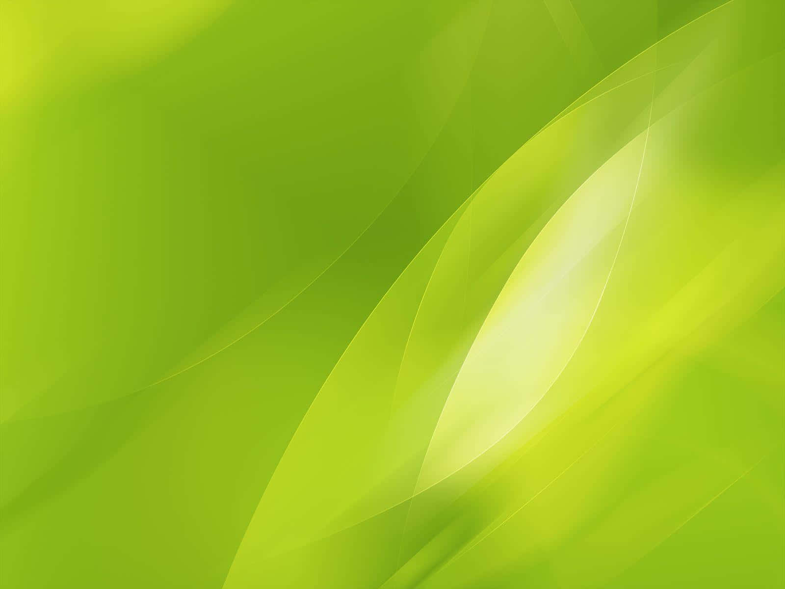Hijau 桌布 壁紙 — 充滿活力的萊姆綠色抽象背景，帶有柔和流暢的曲線和發光的高光。