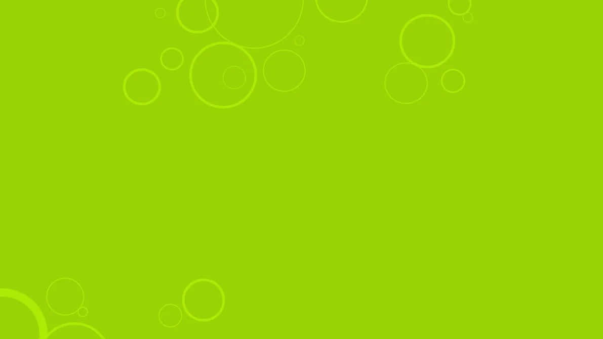 Lime Green 桌布 壁紙 — 充滿活力的萊姆綠色背景，角落散落著微妙的重疊圓形輪廓。