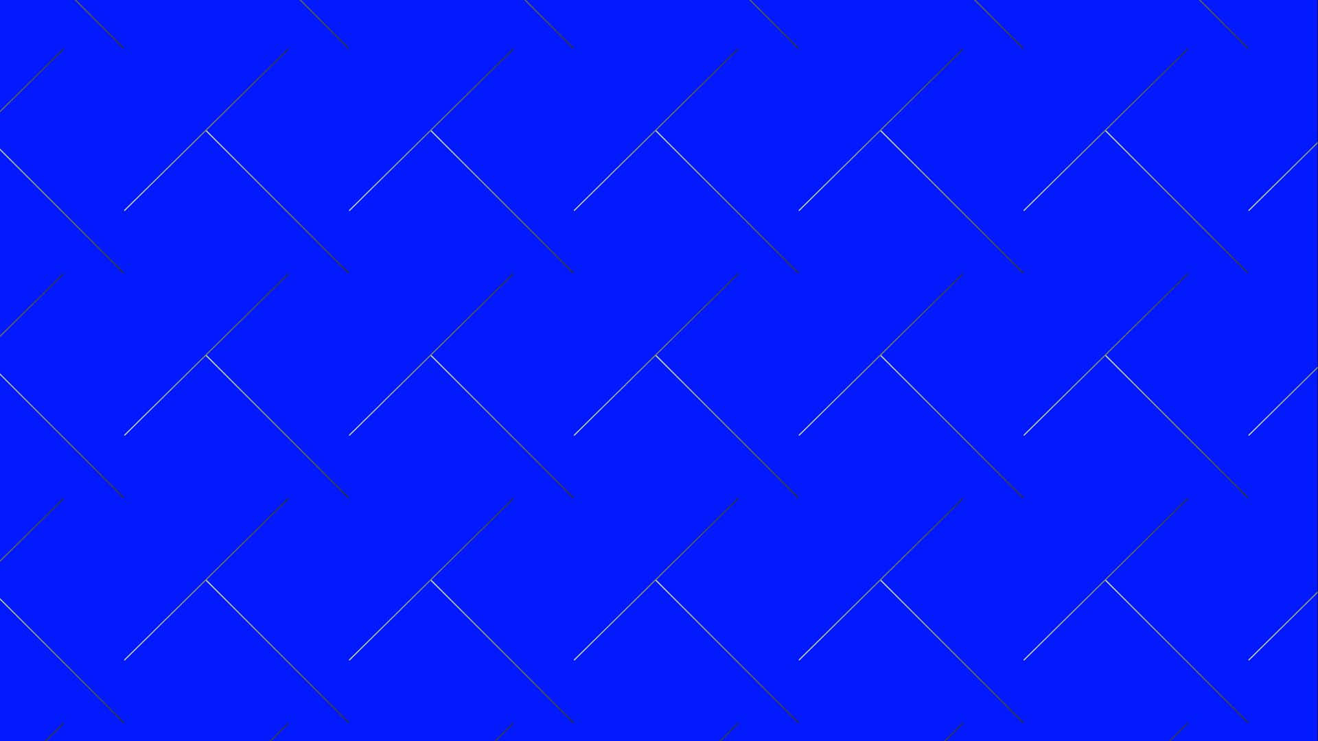 Blue Desktop 桌布 壁紙 — 充滿活力的藍色背景，以細灰色線條重複幾何T形狀，形成無縫圖案。
