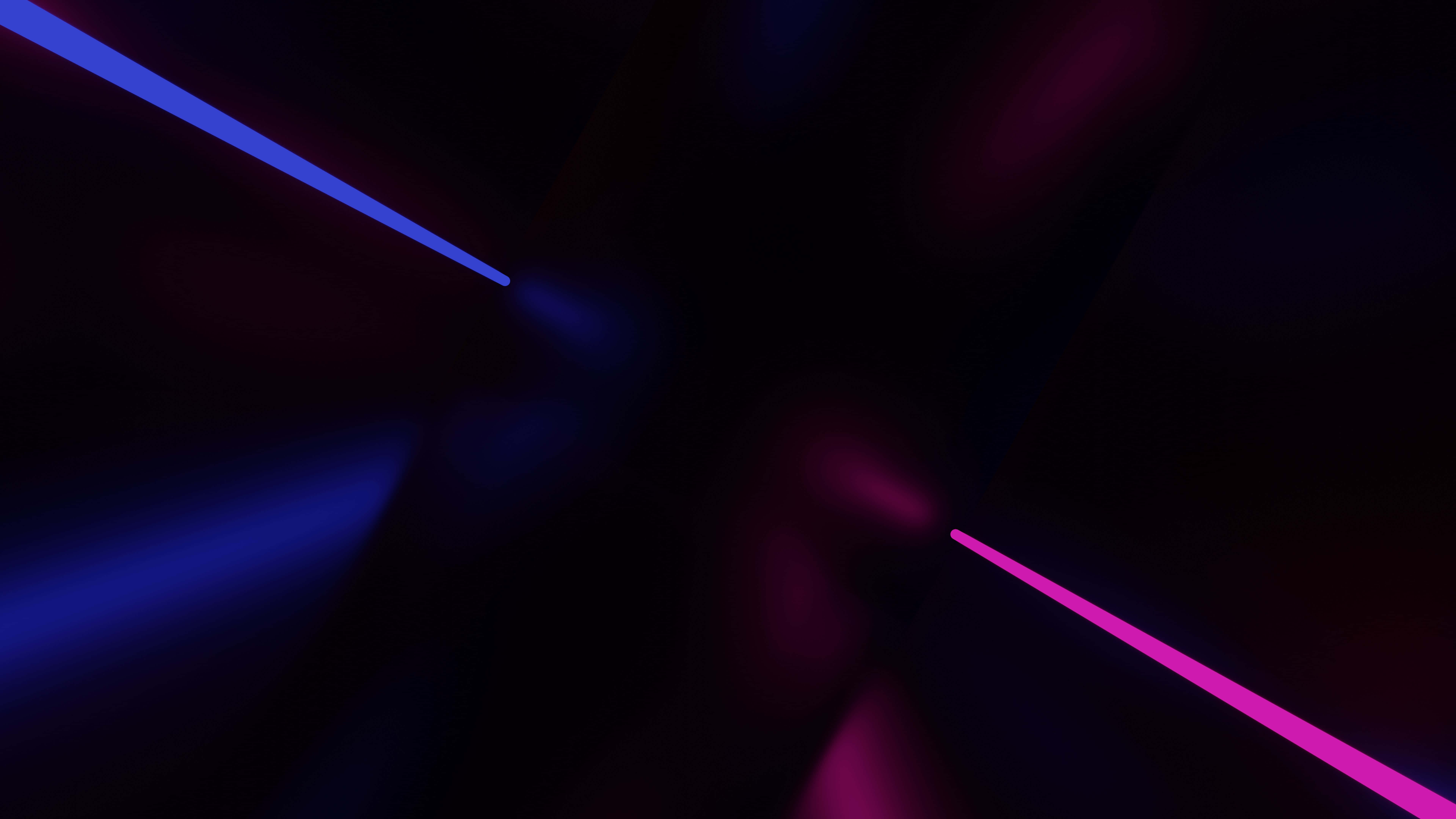Laser 桌布 壁紙 — 充滿活力的霓虹藍和洋紅色光束對角線劃過深邃的黑色虛空，營造出動態的未來隧道效果。