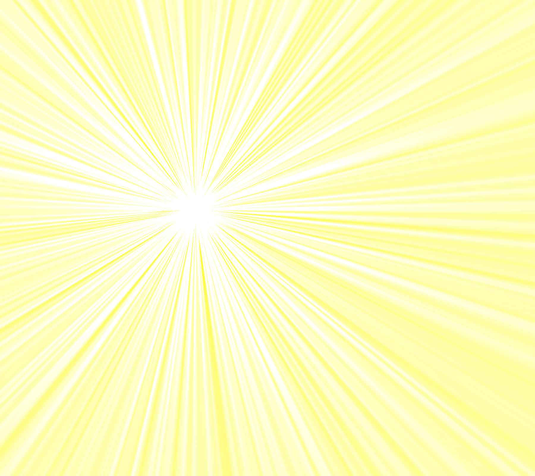 Aesthetic Yellow 桌布 壁紙 — 充滿活力的黃色光線從明亮的中心以放射狀圖案迸發出來，營造出動態的發光效果。