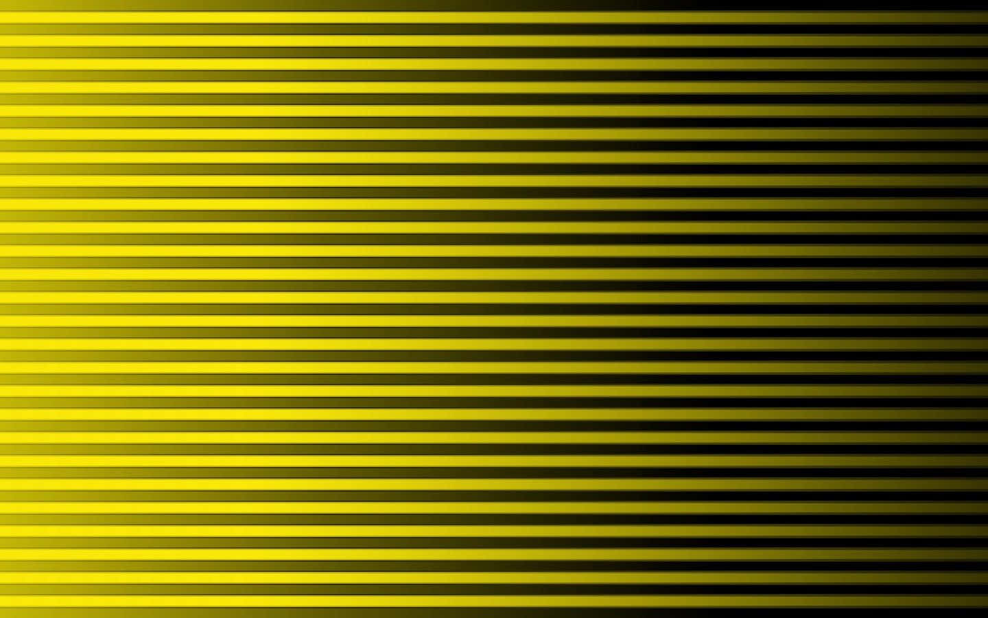 Yellow Striped 桌布 壁紙 — 充滿活力的黃色和黑色水平條紋從明亮到黑暗逐漸褪色，貫穿整個畫面。
