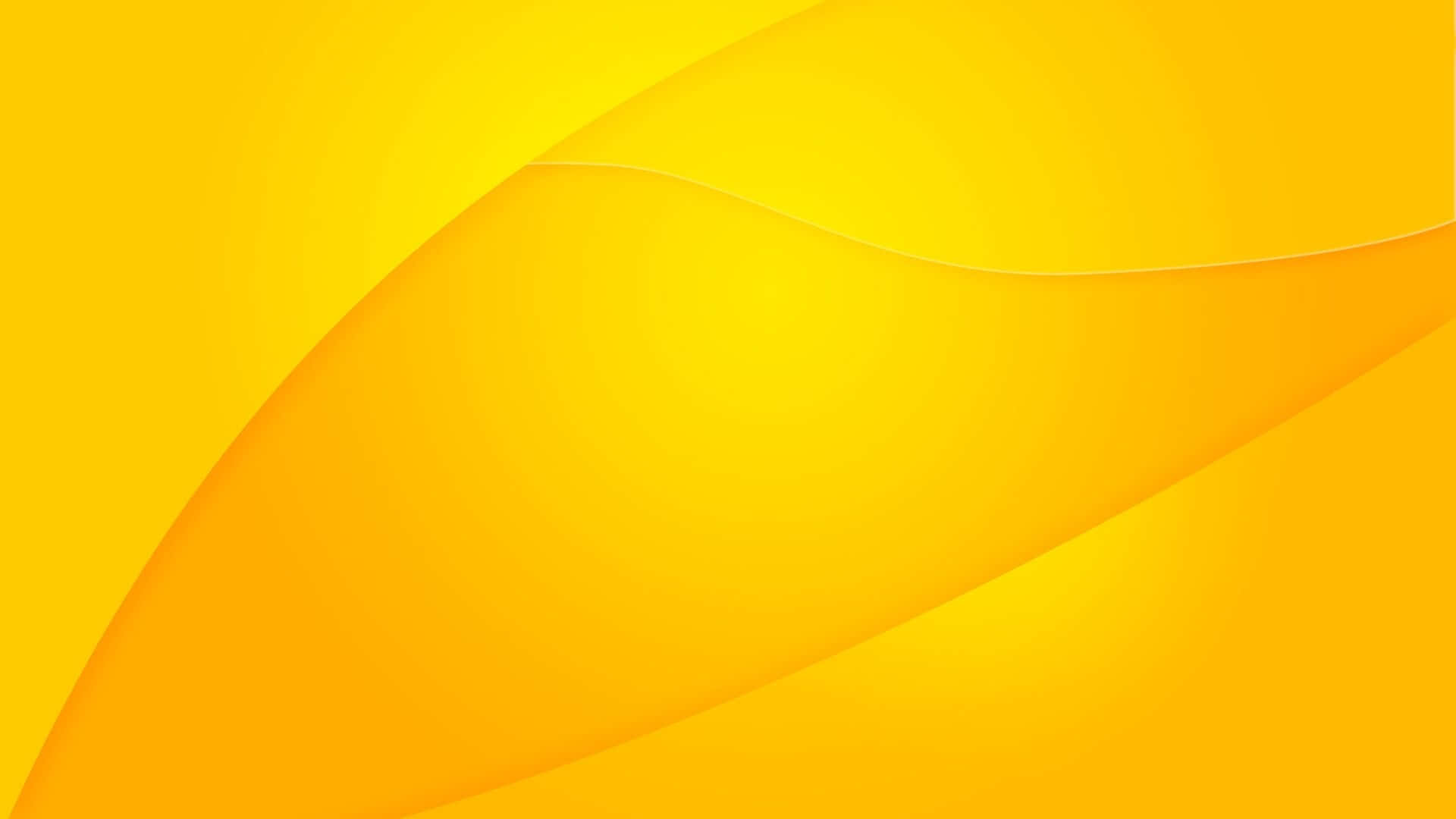 Yellow Abstract 桌布 壁紙 — 充滿活力的黃色抽象波浪在柔和照明的漸變背景上流暢流動。