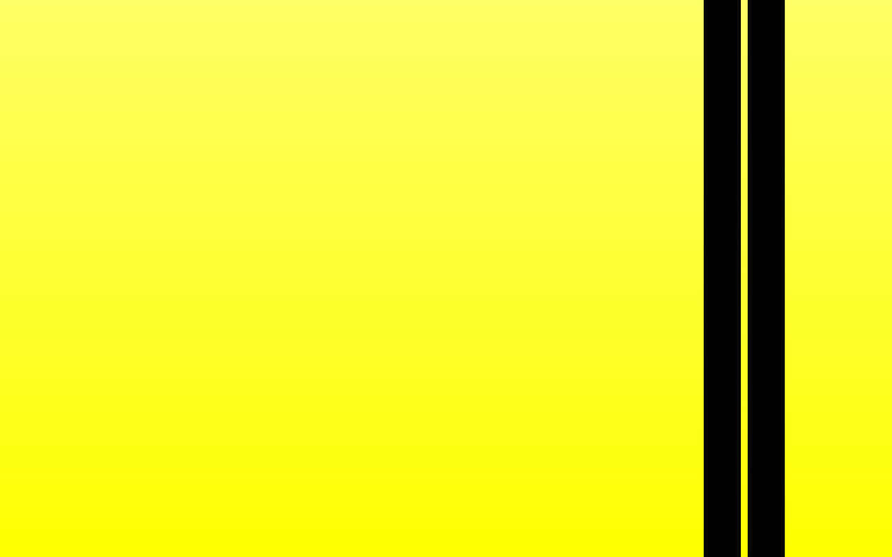 Solid Yellow 桌布 壁紙 — 充滿活力的黃色背景，帶有粗體黑色垂直條紋，形成高對比度的幾何圖案。