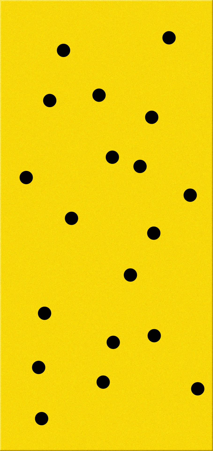 Black And Yellow 桌布 壁紙 — 充滿活力的黃色背景，散落著大膽的黑色圓點，形成隨機圖案。