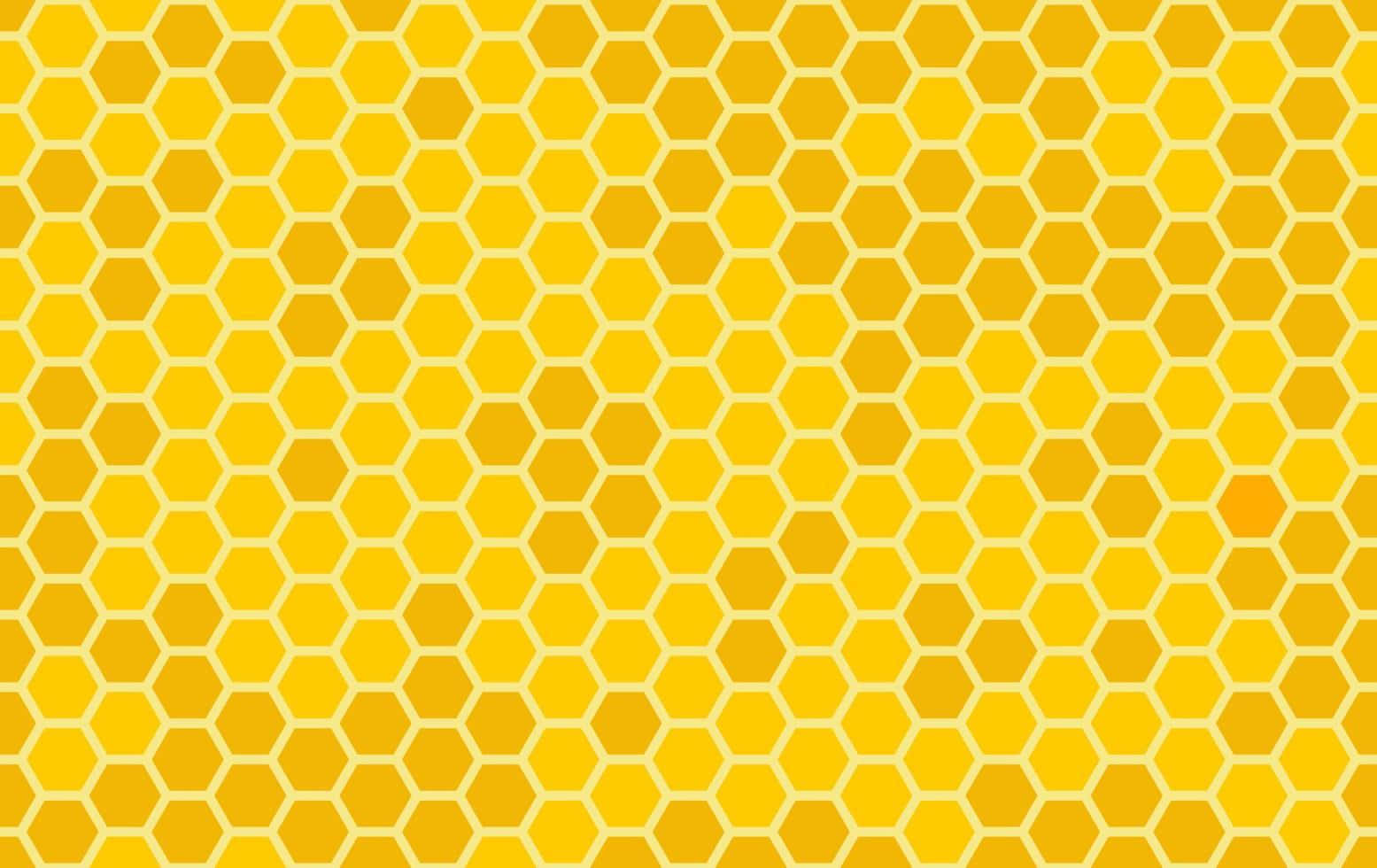 Honeycomb 桌布 壁紙 — 充滿活力的黃色蜂窩圖案，帶有微妙的漸變陰影和清晰的白色輪廓。