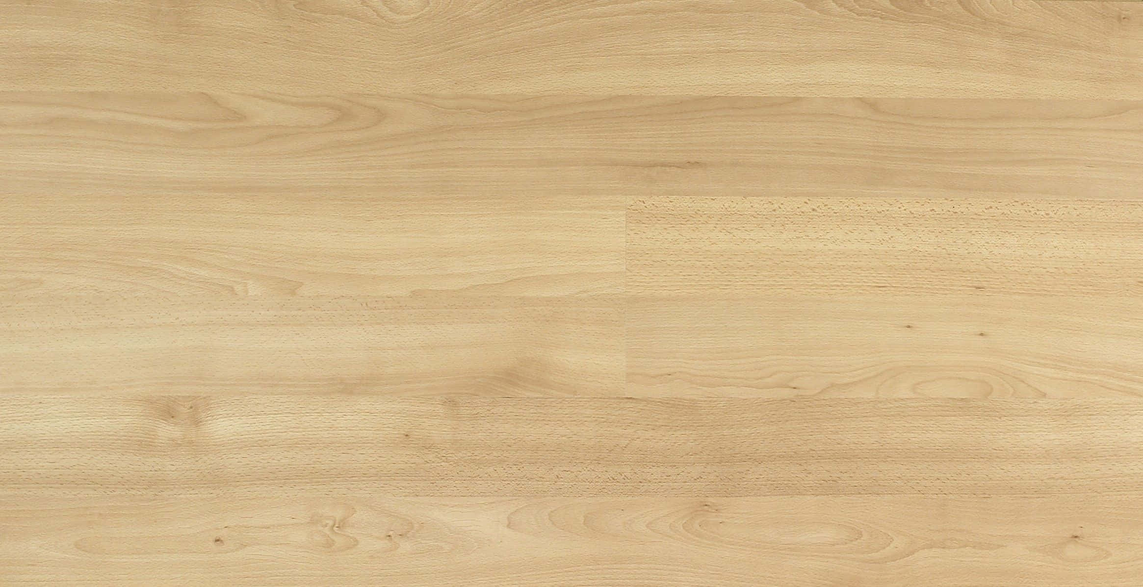 Wood Grain 桌布 壁紙 — 光滑淺色橡木地板，在均勻光線下呈現天然木紋圖案和細微節疤。