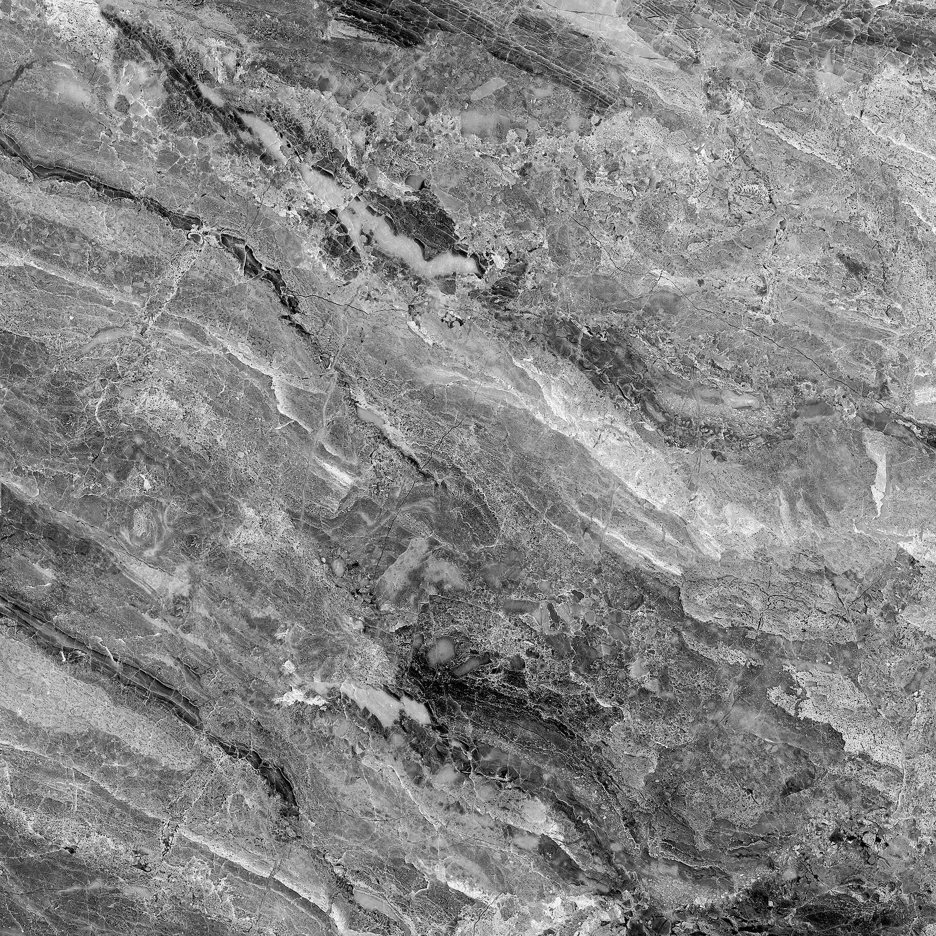 Marble Desktop 桌布 壁紙 — 光滑灰色大理石表面的特寫，帶有複雜的漩渦紋理和細微的質感變化。