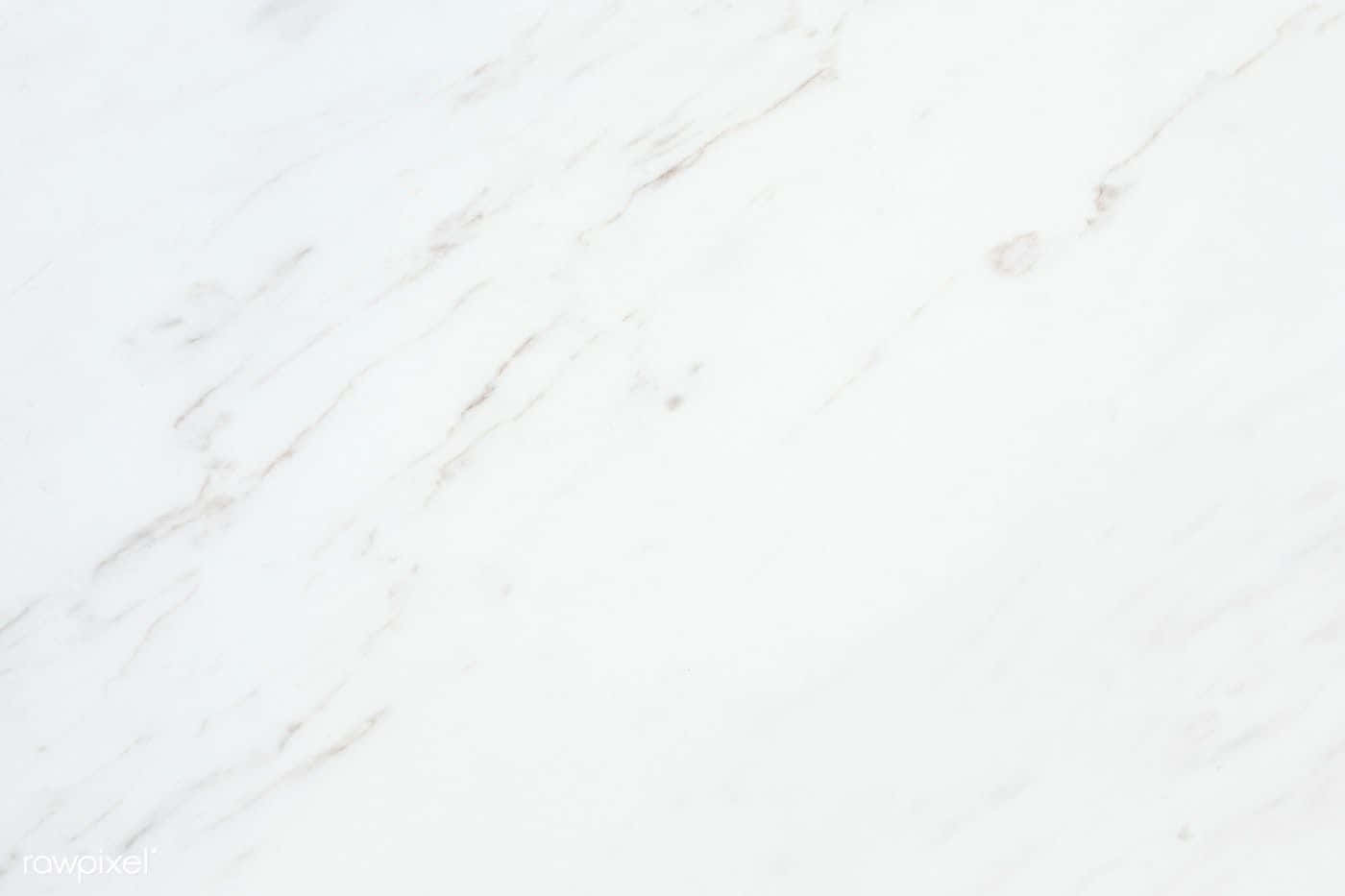 White Marble 桌布 壁紙 — 光滑白色大理石的近距離特寫，表面有細膩的灰色紋理流動。
