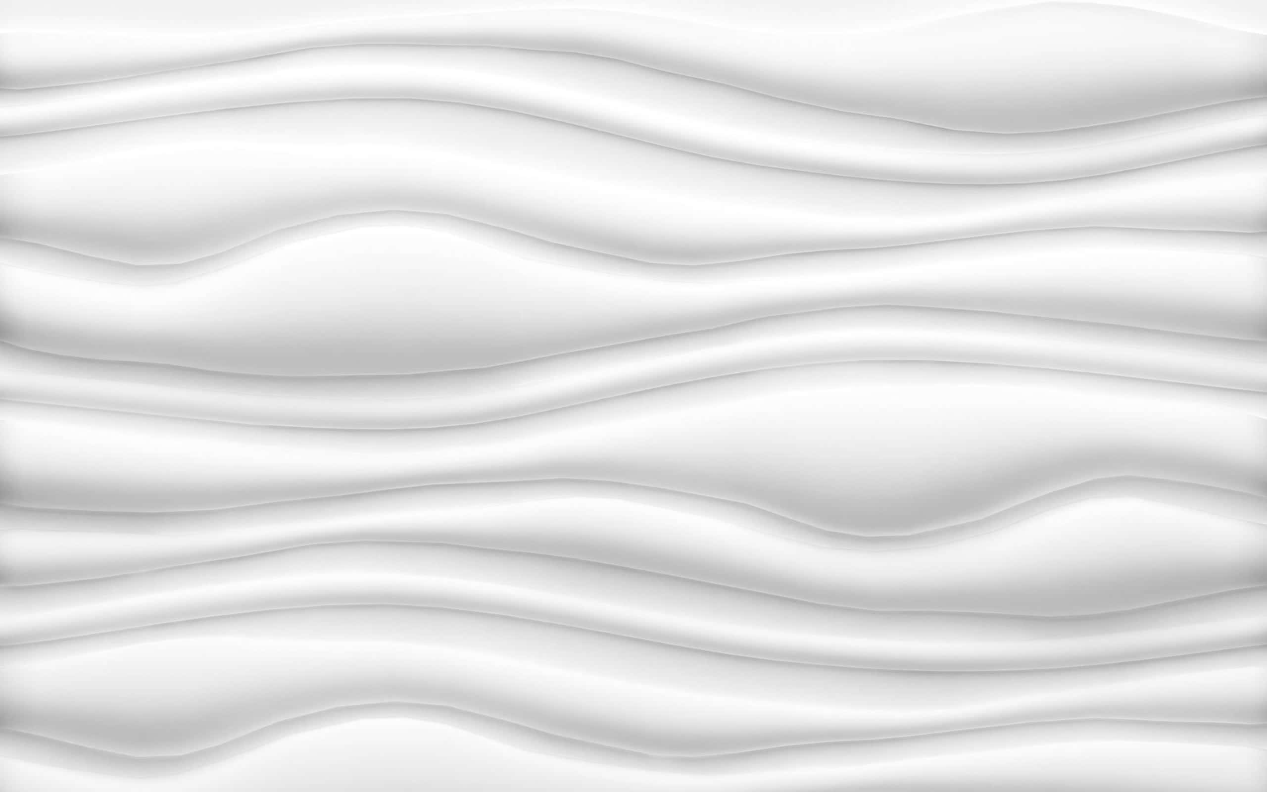 Wavy Lines 桌布 壁紙 — 光滑的白色布料帶有輕柔起伏的波浪，營造出柔和的極簡質感。