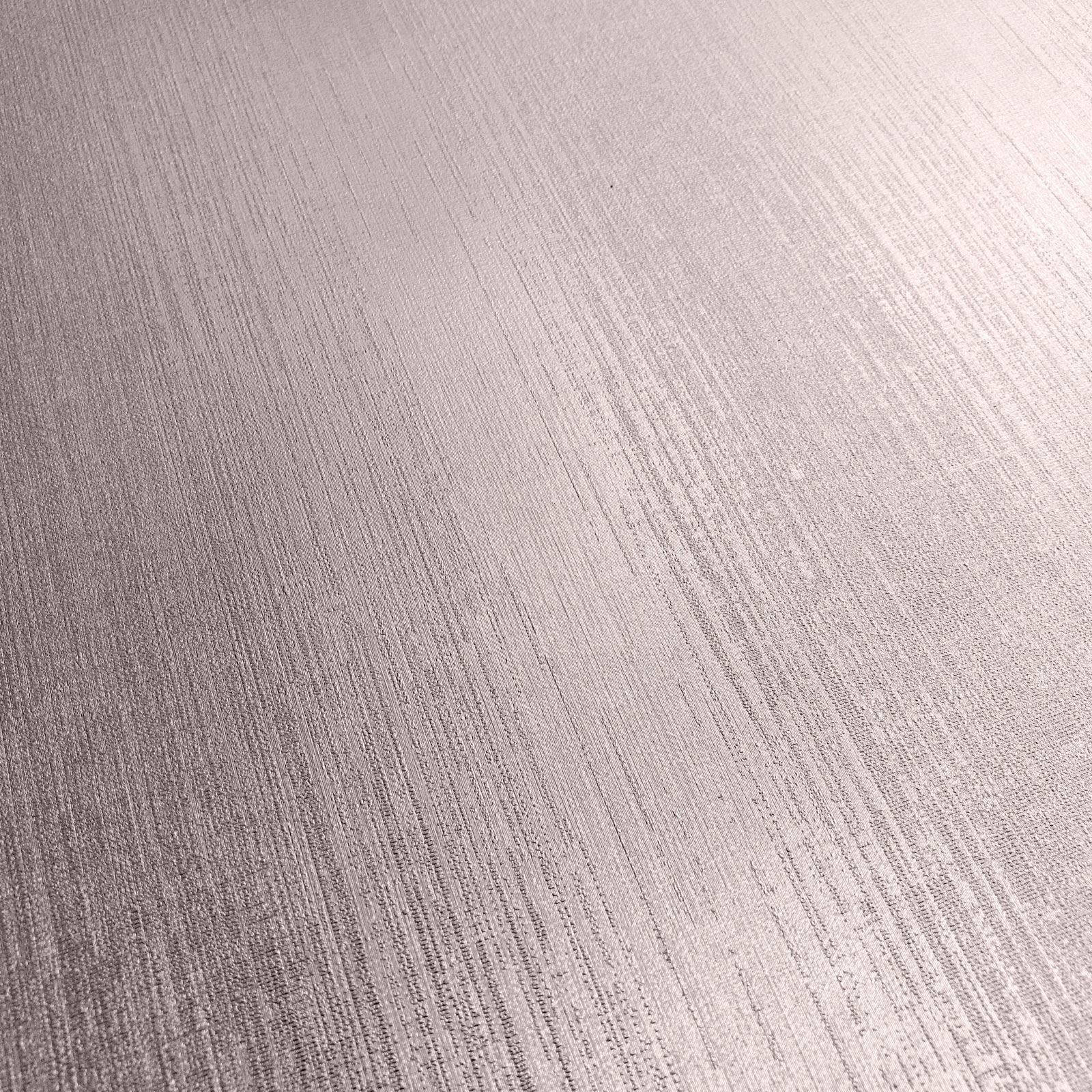 Rose Gold Ombre 桌布 壁紙 — 光滑銀色拉絲金屬表面的特寫，帶有對角紋理漸變。