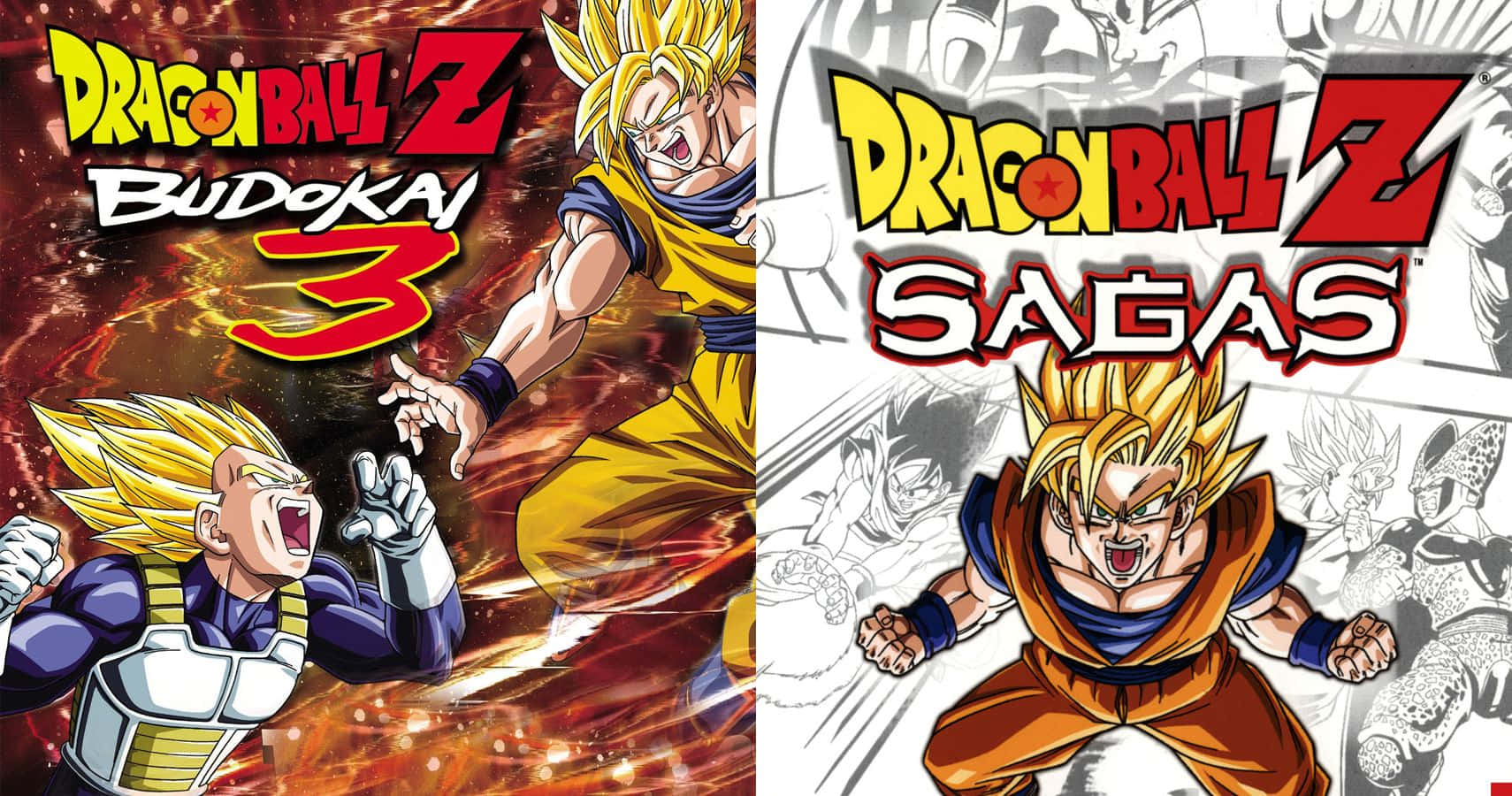 Dbz Video Games 桌布 壁紙 — 兩個動漫風格的七龍珠Z角色在漫畫書背景下以火熱能量戰鬥。