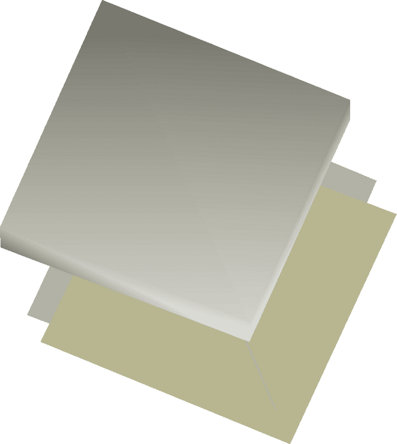 Old Paper 桌布 壁紙 — 兩個極簡幾何方形，以柔和米色和米白色重疊，形成一個角度，襯托在鮮明的黑色背景上。