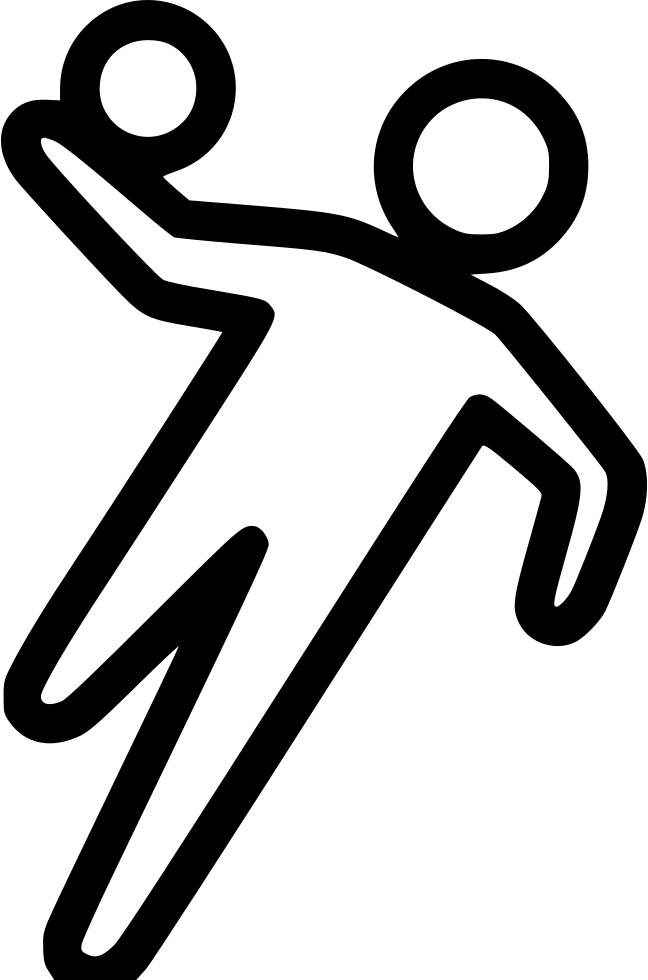 手球 桌布 壁紙 — 兩個極簡風格的黑色輪廓火柴人在純白背景上以動態姿勢跳舞或擁抱。