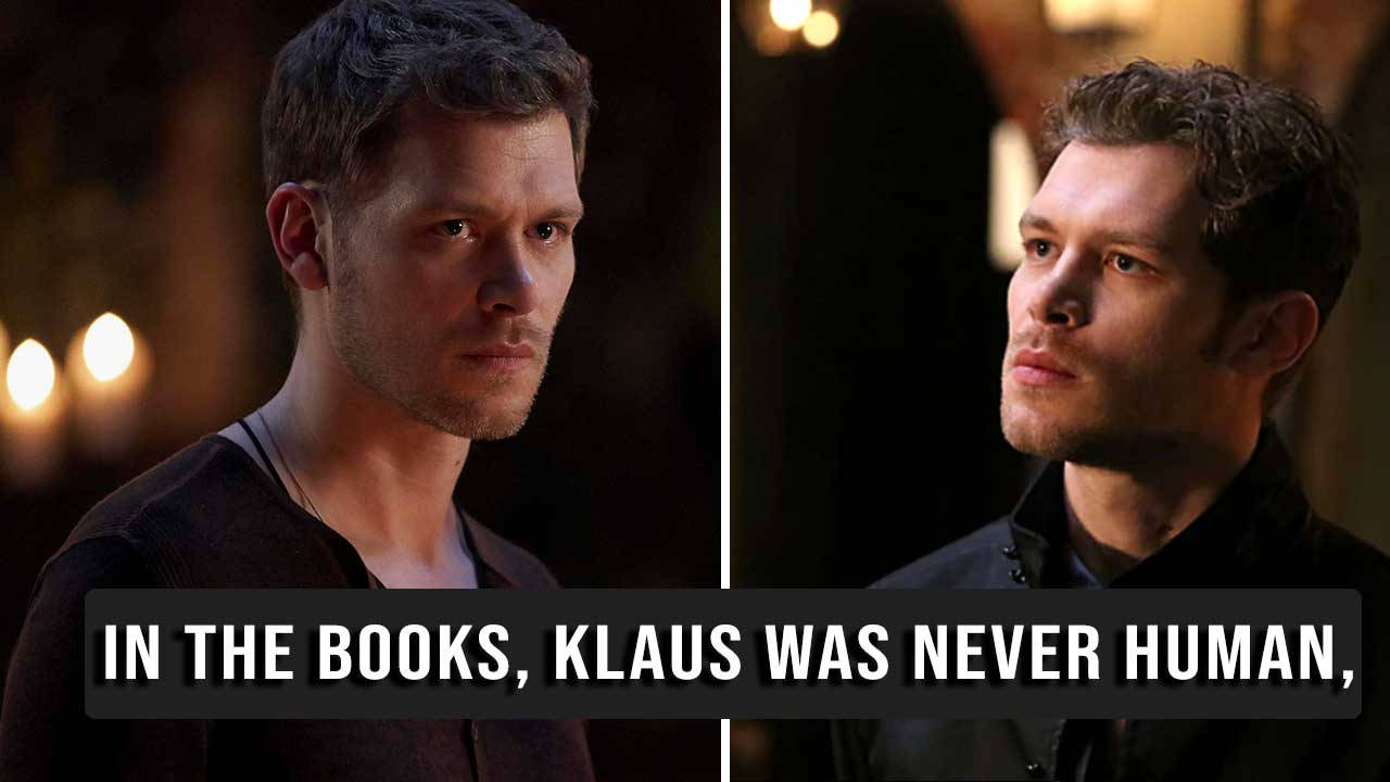 Vampire Diaries 桌布 壁紙 — 兩個男人在昏暗的燭光房間裡專注地凝視，表情嚴肅，分屏並帶有文字疊加。