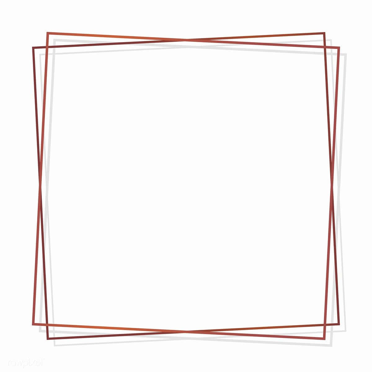 White Square 桌布 壁紙 — 兩個重疊的方形框架，以溫暖的紅色和淺灰色漂浮在潔淨的白色背景上。