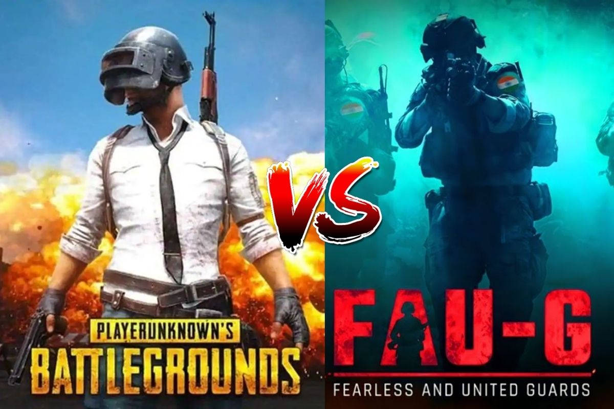 電玩遊戲 桌布 壁紙 — 兩名身穿戰鬥裝備的士兵在一個由大膽紅色VS圖形分割的火焰與冰霜戰場上對峙。