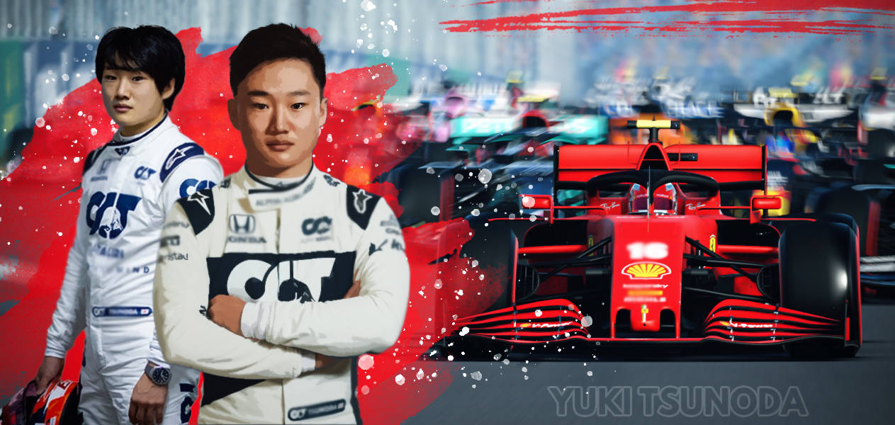 白色 桌布 壁紙 — 兩名身穿白色賽車服的F1車手自信地站在一輛紅色法拉利賽車旁，背景有動態模糊效果。