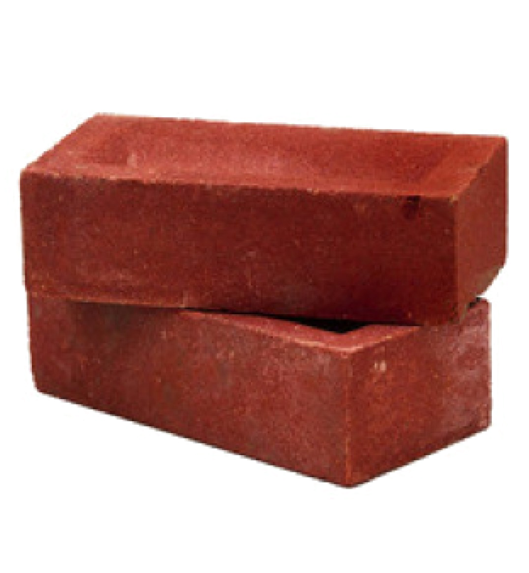 Brick 桌布 壁紙 — 兩塊有紋理的紅磚疊在一起，帶白色邊框，背景為黑色。