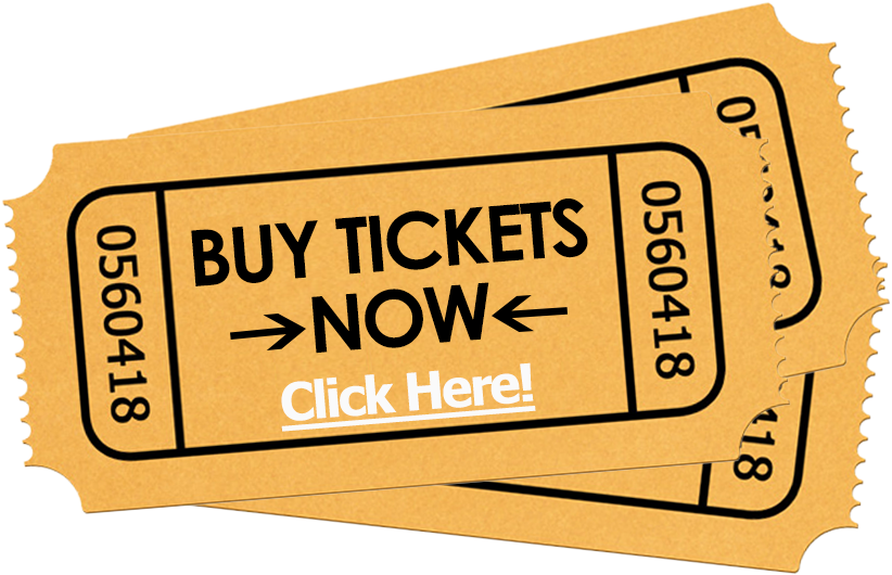 Ticket 桌布 壁紙 — 兩張重疊的復古風格黃色紙質門票，上面有粗體黑色文字，敦促立即購買門票並點擊此處。