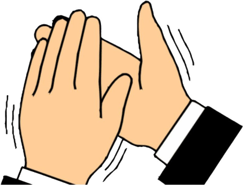 Clapping 桌布 壁紙 — 兩隻穿著西裝的手在黑色背景上拍手，帶有運動線條。