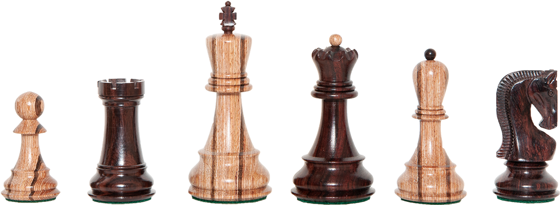 西洋棋 桌布 壁紙 — 六個木製西洋棋棋子，以淺色和深色交替排列，在黑色背景前站成一排。