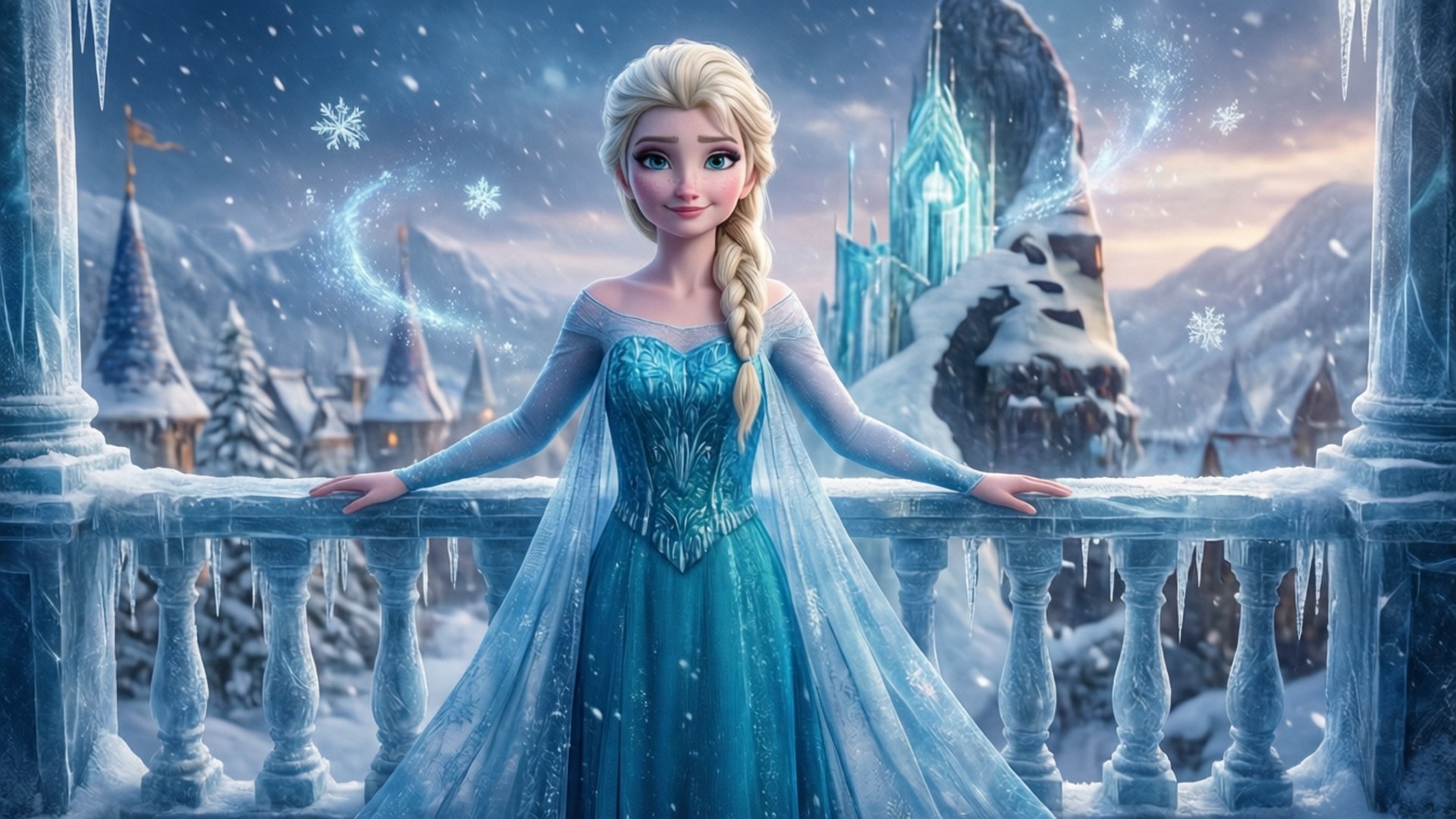 冰雪女王艾莎的冰封王國 壁紙