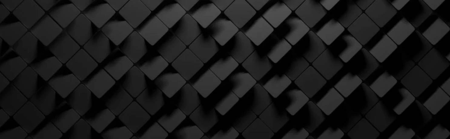Square 桌布 壁紙 — 凸起正方形的時尚黑色幾何圖案，營造出帶有微妙陰影的現代抽象紋理。
