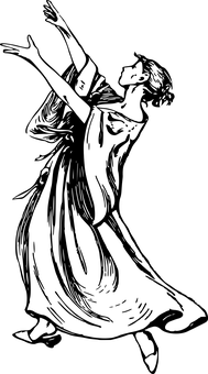 剪影之舞 壁紙