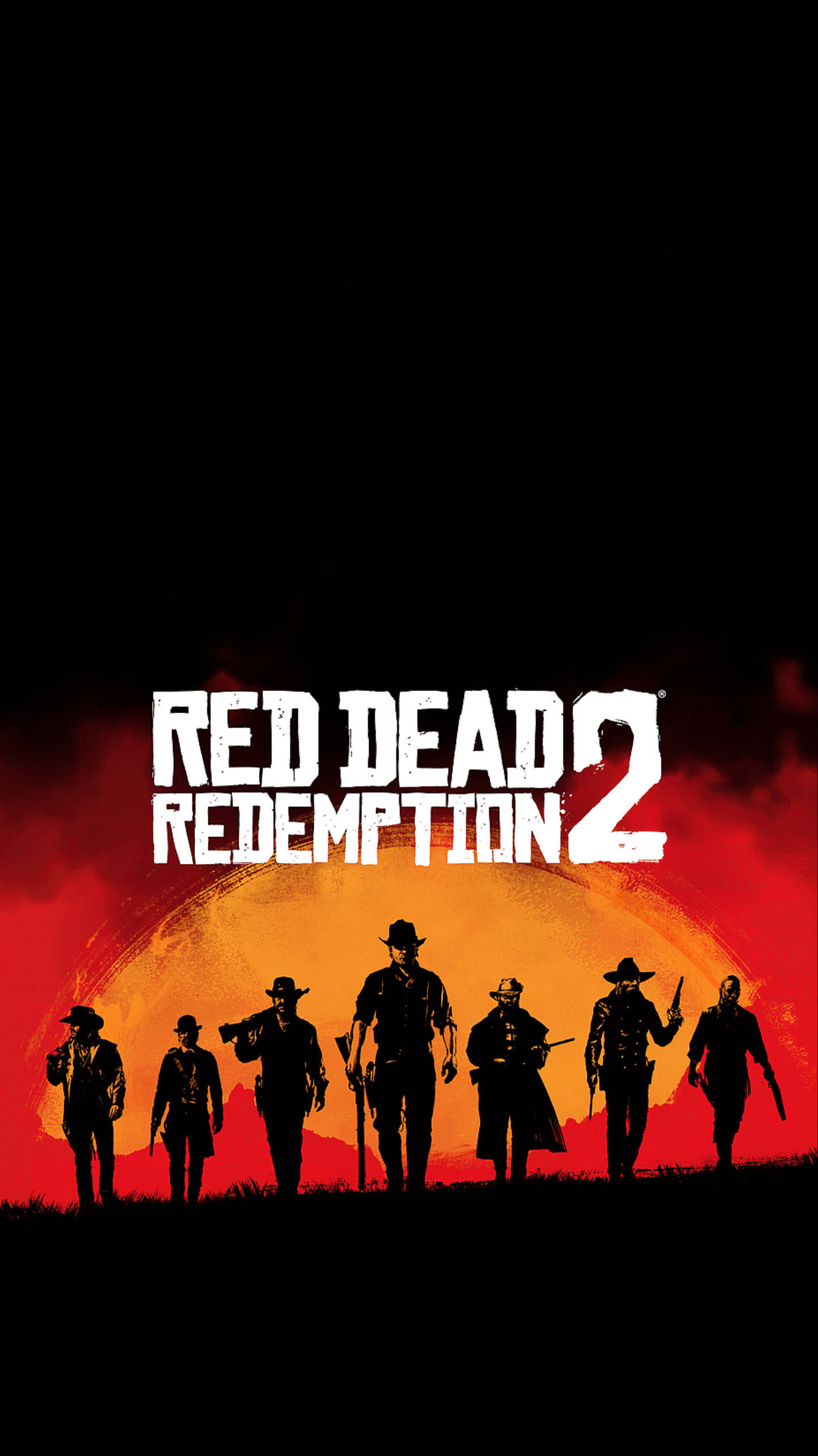 牛仔剪影映襯紅色日落，附有「Red Dead Redemption 2」標題。