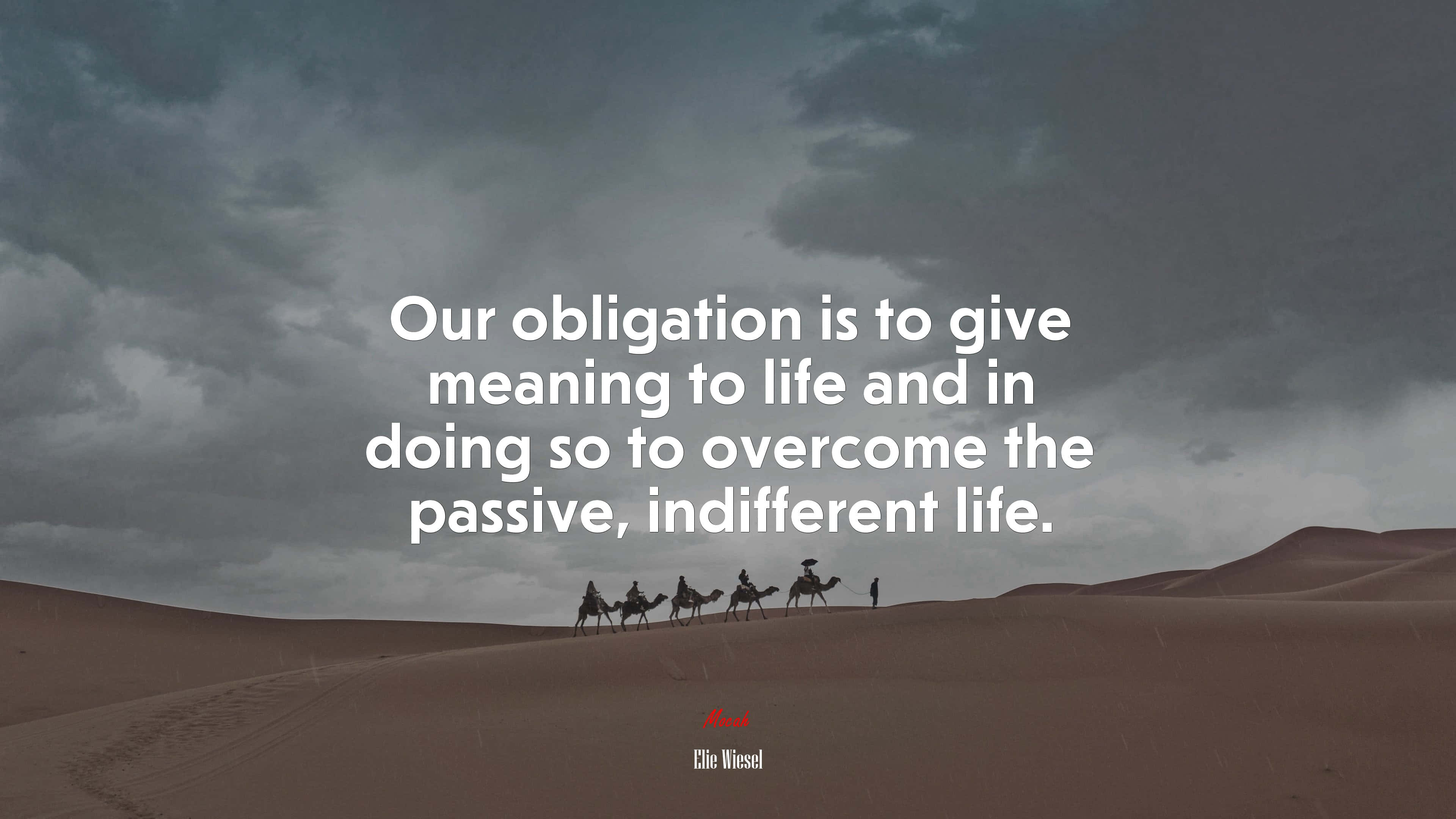 Motivational Quotes 桌布 壁紙 — 剪影的商隊穿越廣闊的沙漠沙丘，在陰沉的暴風雲下，疊加了鼓舞人心的名言。