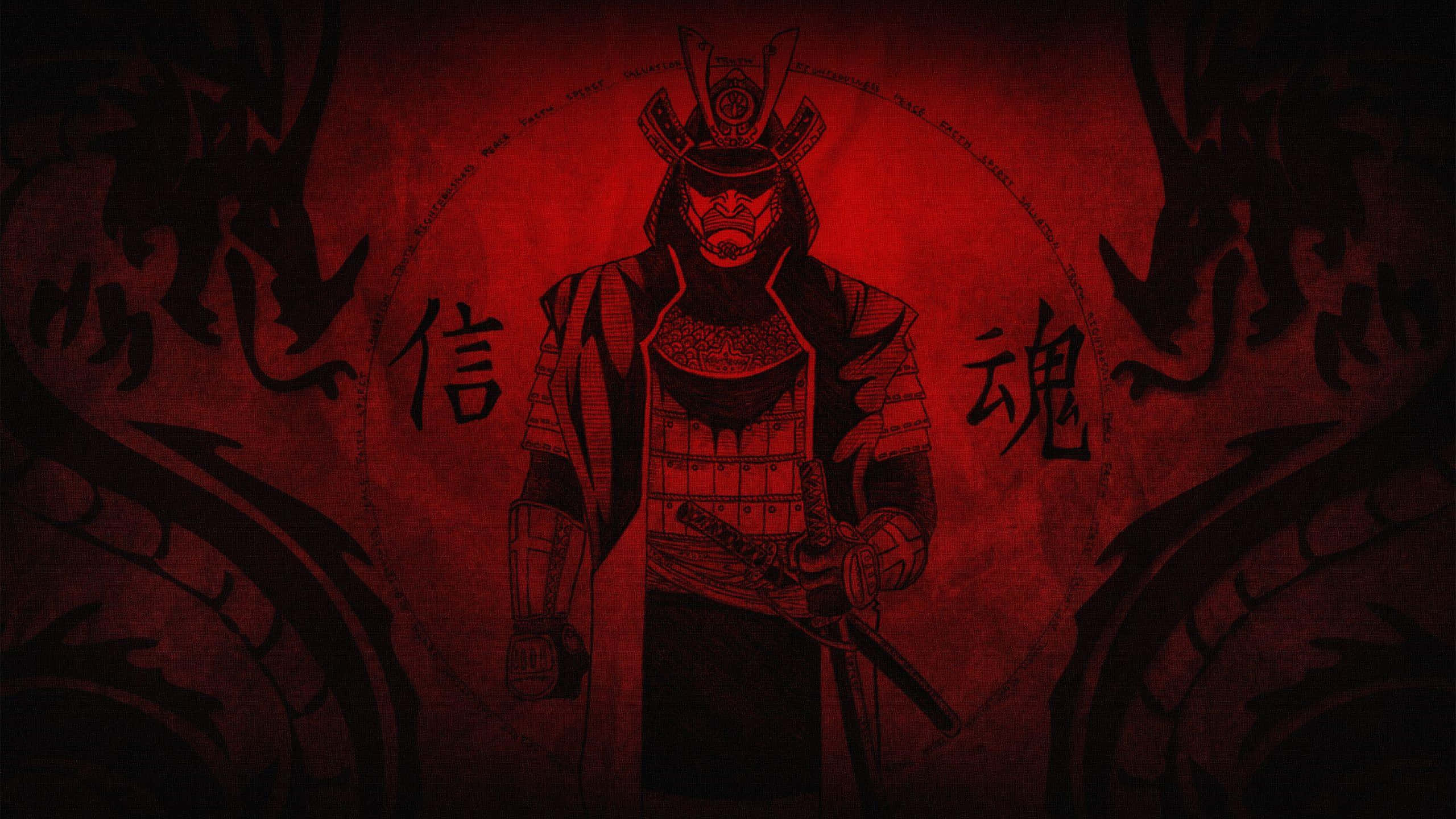 劍心緋村在《Samurai X》中準備戰鬥 壁紙