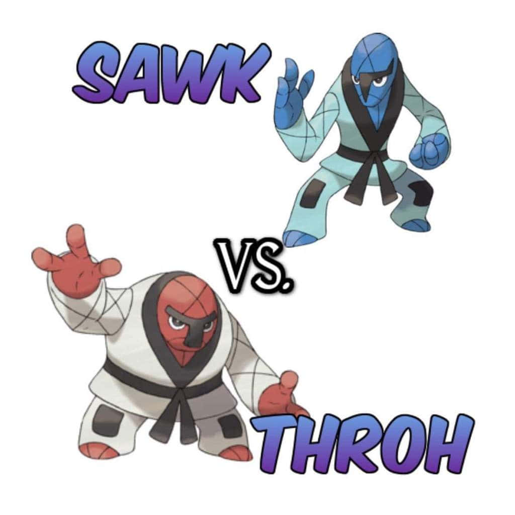 Throh 與 Sawk 的對戰場面