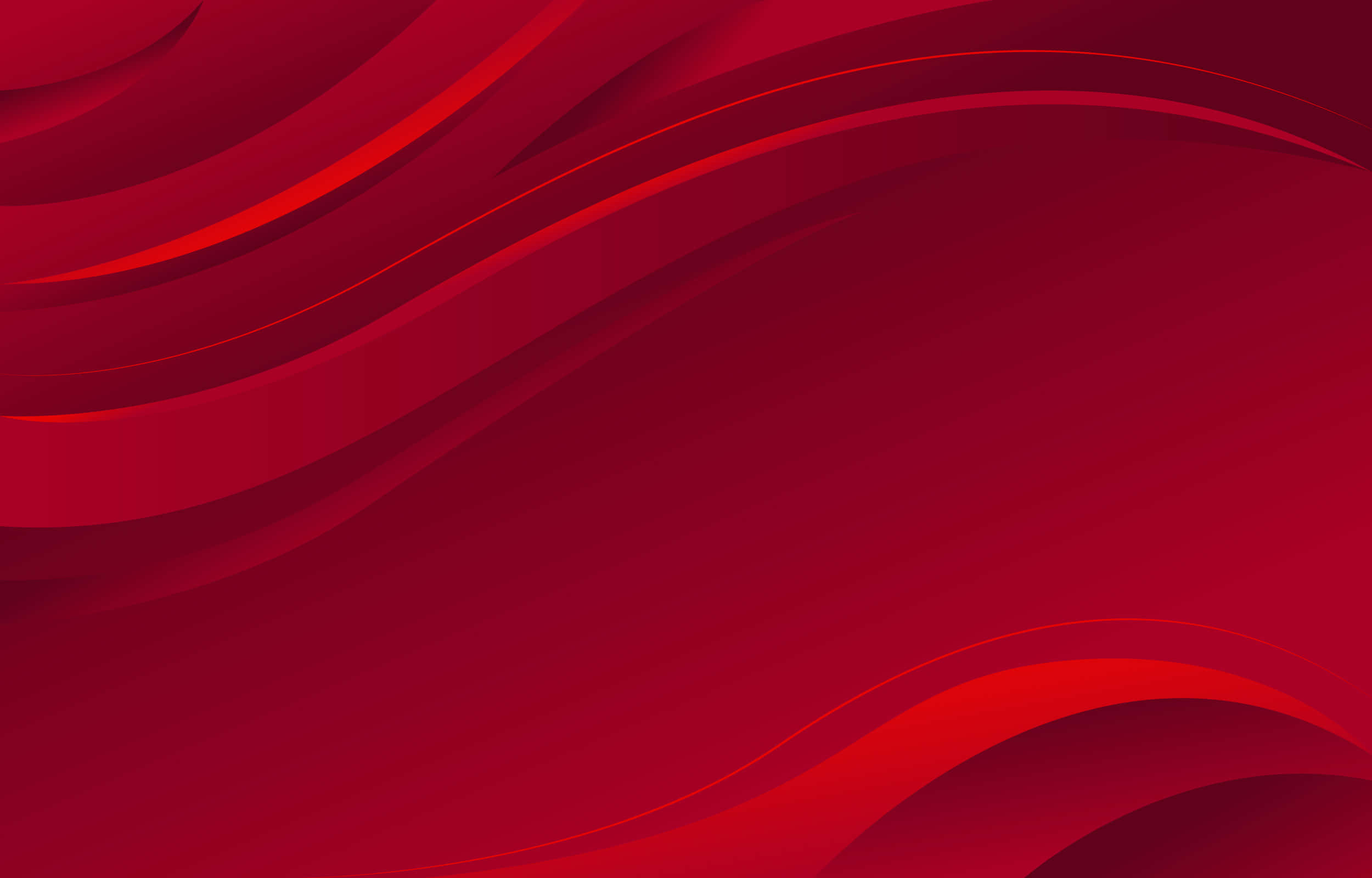 Maroon 桌布 壁紙 — 動態流動的紅色波浪以漸變陰影和流暢曲線創造出大膽的抽象構圖。