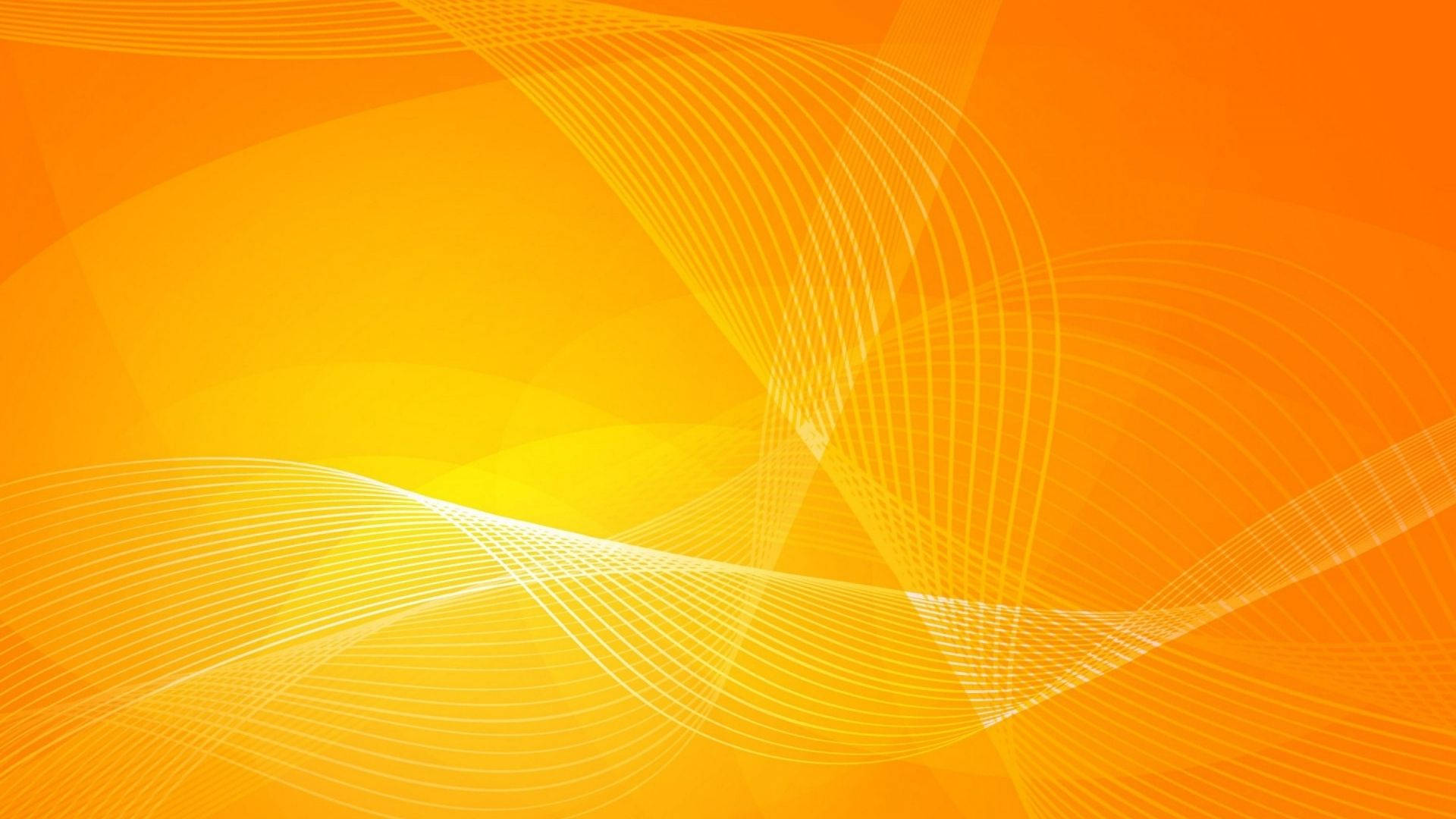 Orange 桌布 壁紙 — 動態白色曲線優雅地流過充滿活力的橙色和黃色漸變色調。