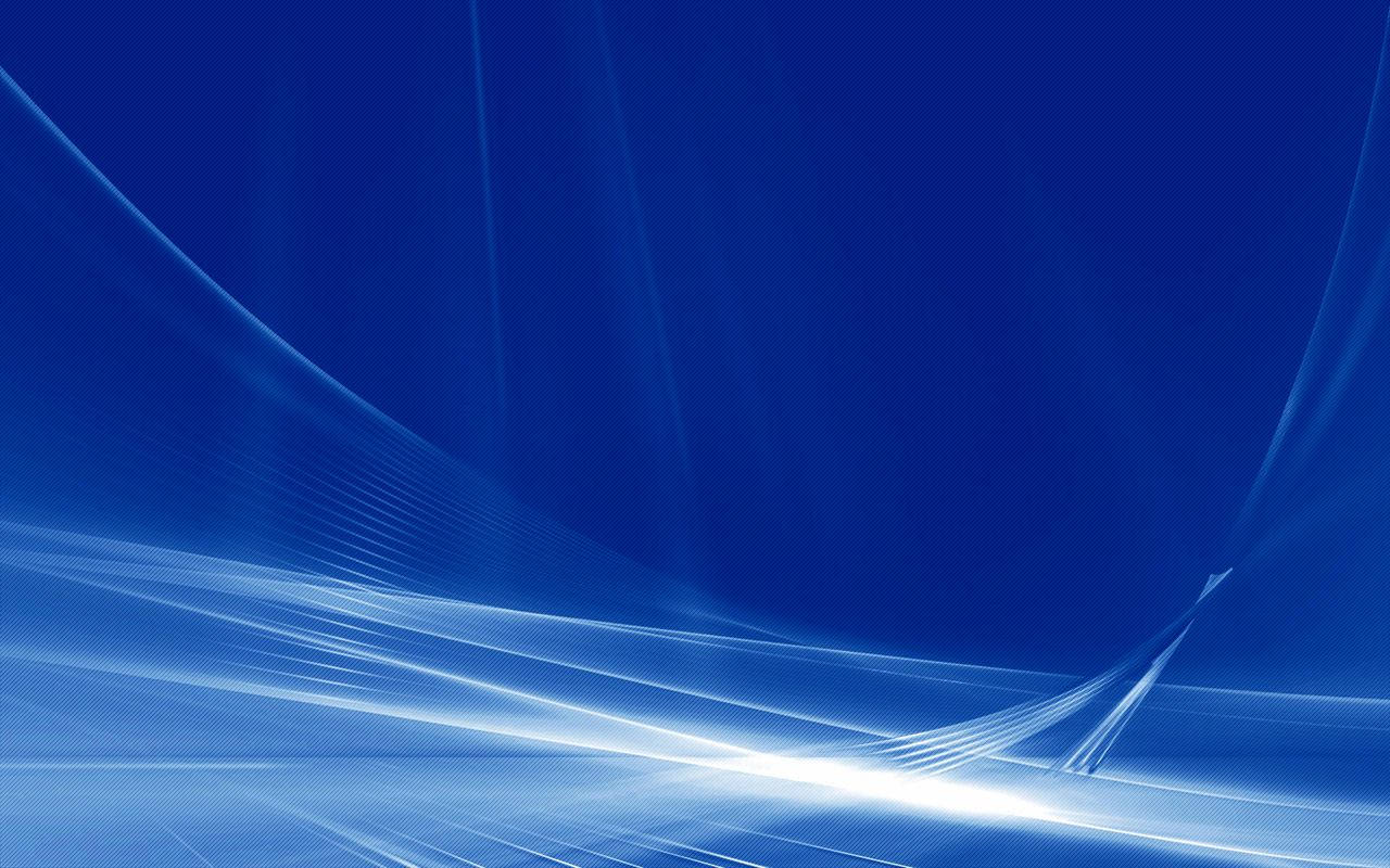 抽象藍色數位波浪，帶有發光的白色線條在螢幕上流動。 — Windows Vista 動態圖片 壁紙