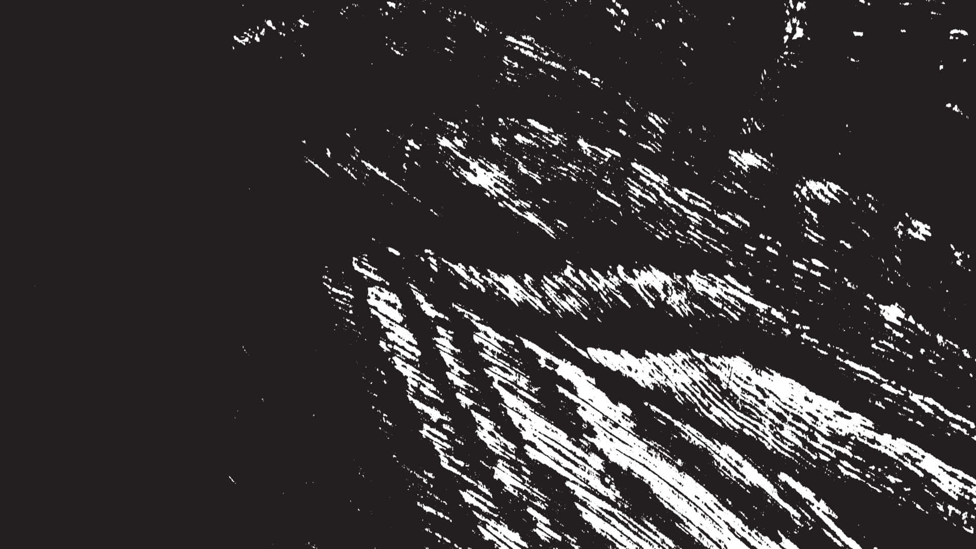 Aesthetic Black And White 桌布 壁紙 — 動態黑白抽象紋理，大膽的對角線筆觸營造出高對比的視覺能量。