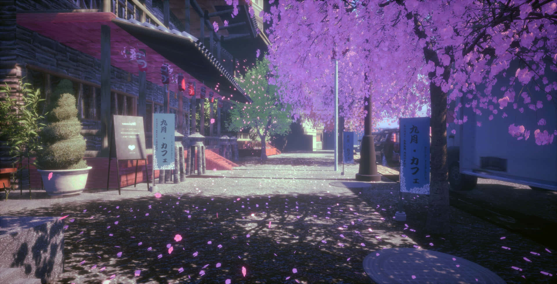 動漫城市背景