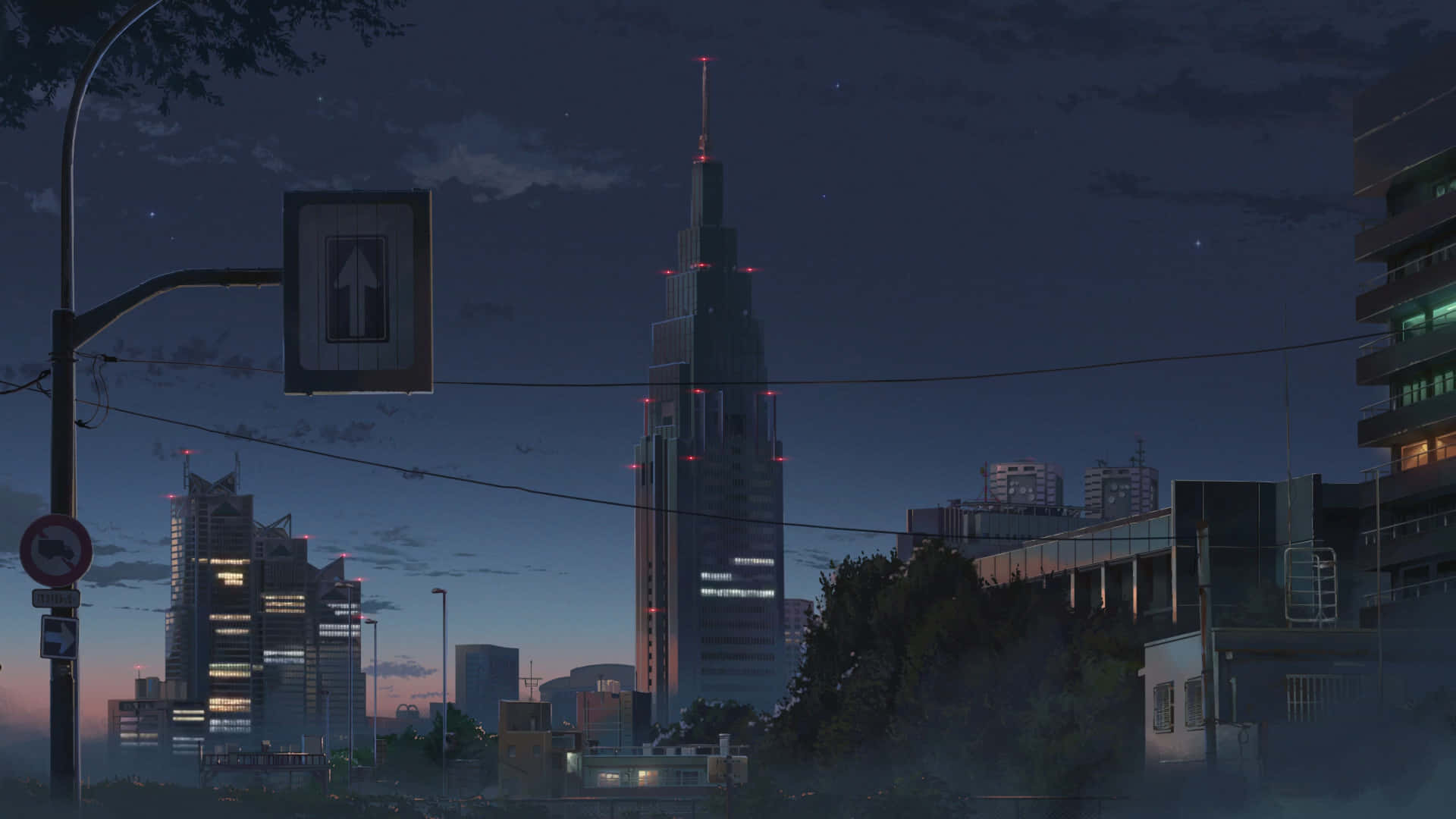 動漫城市背景