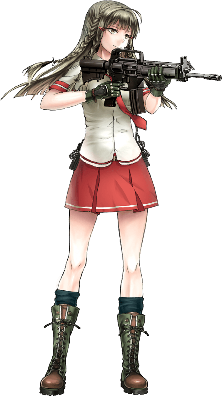 動漫持槍少女 壁紙