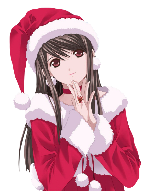 動漫聖誕節聖誕裝女孩 壁紙