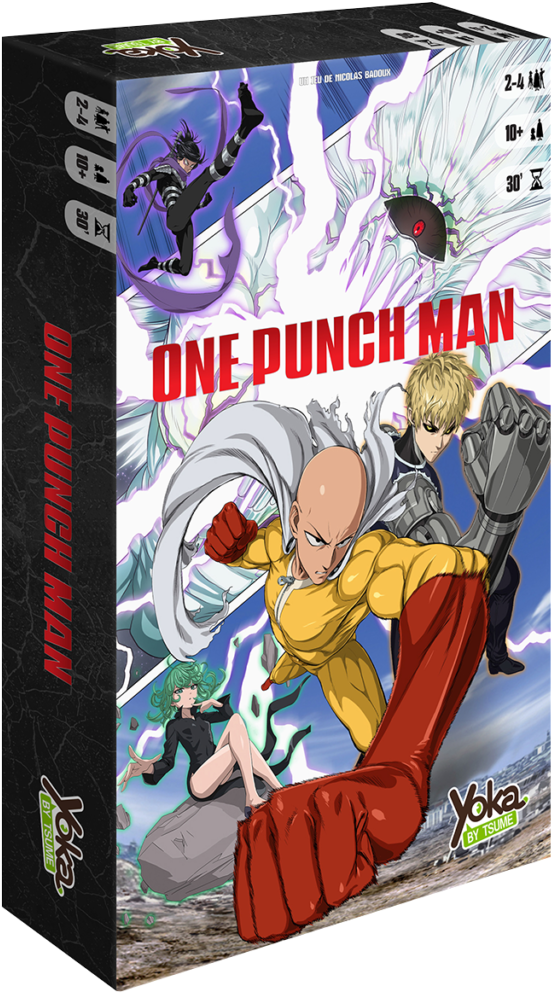 Punch 桌布 壁紙 — 動漫角色在遊戲盒封面上以能量爆炸和戲劇性姿勢進行動態動作。