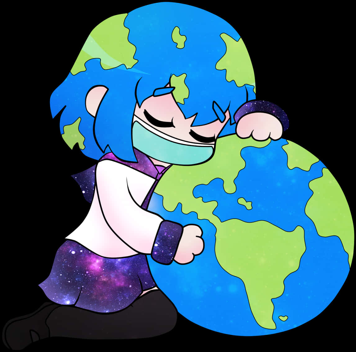 動畫地球擁抱 壁紙