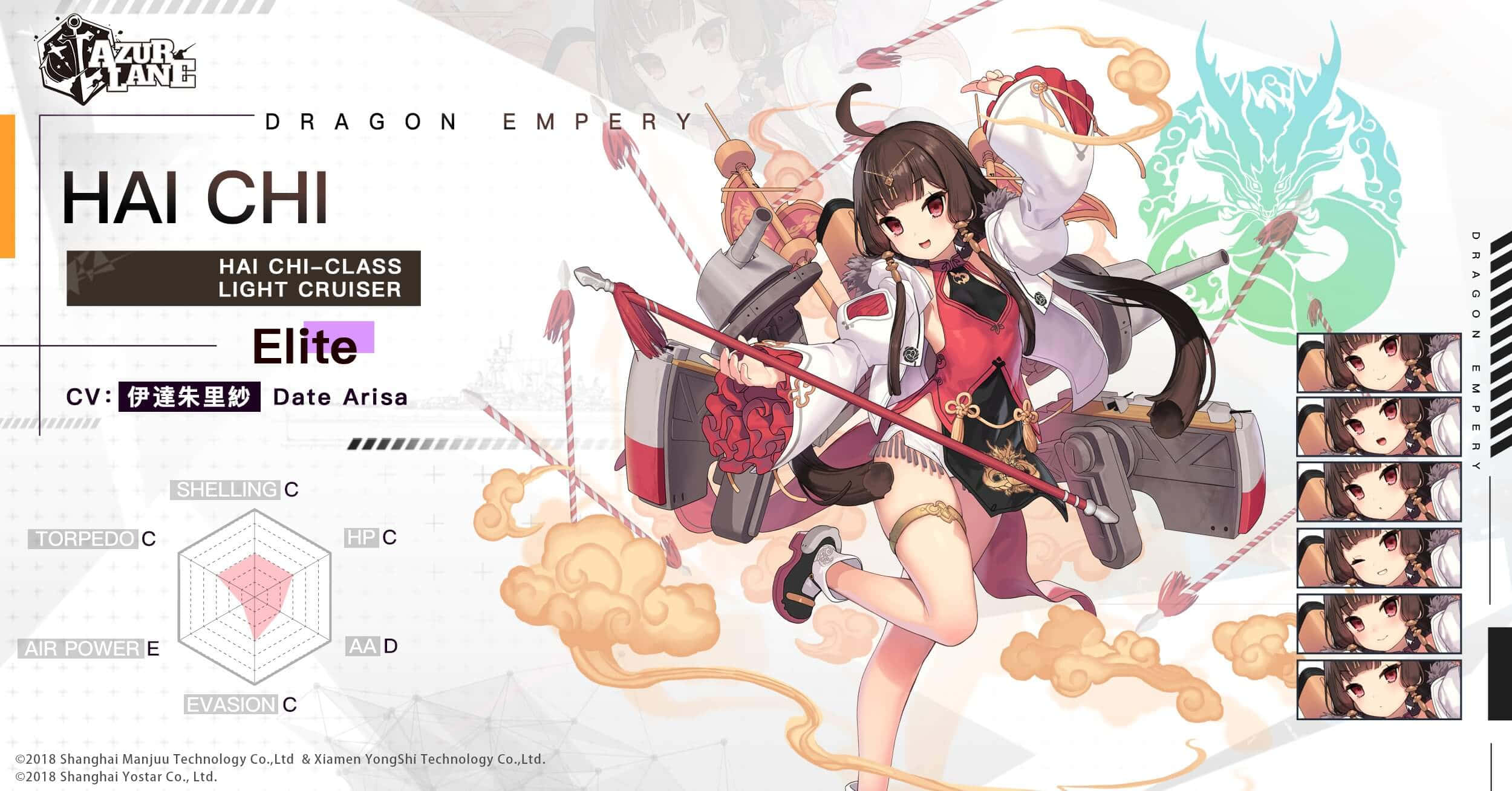 Anime Character 桌布 壁紙 — 動畫女孩，棕色頭髮，紅色眼睛，揮舞長杖，騎乘龍主題戰艦，背景風格化。