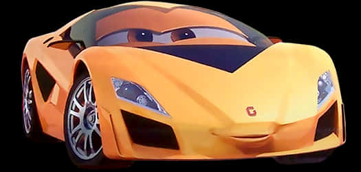 Cars 2 橙色賽車角色圖片 — 洗車 壁紙