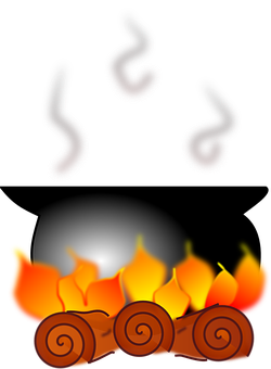 動畫營火插畫 壁紙