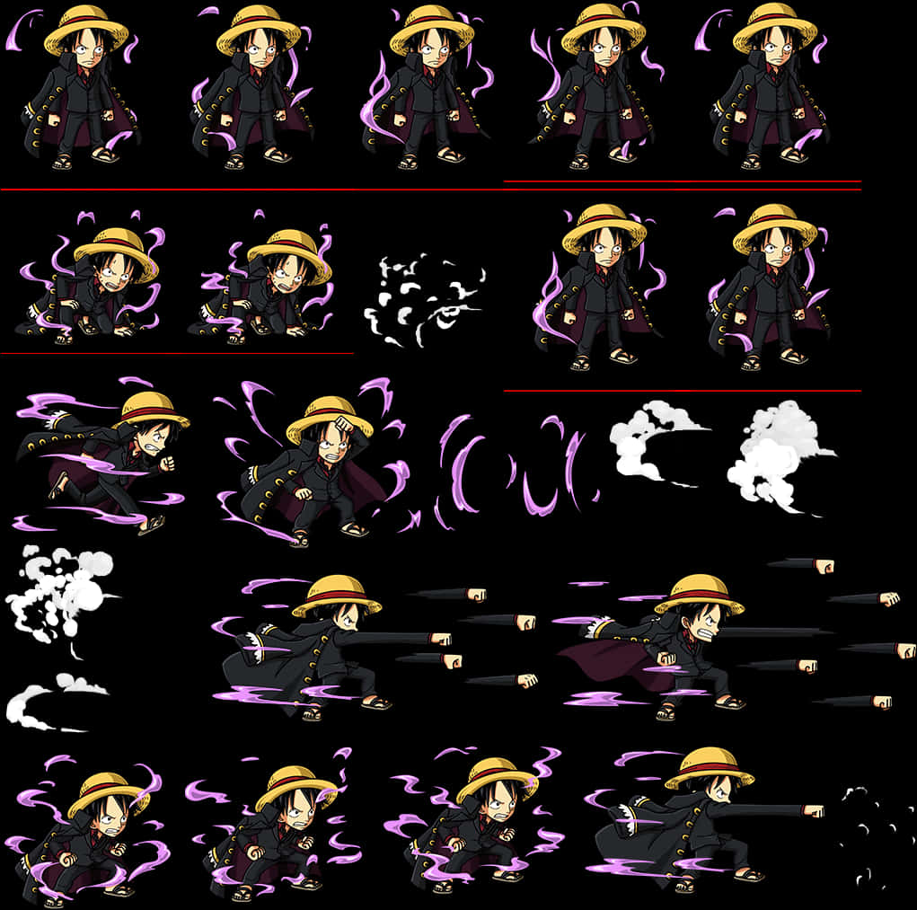 動畫角色動作場景 壁紙